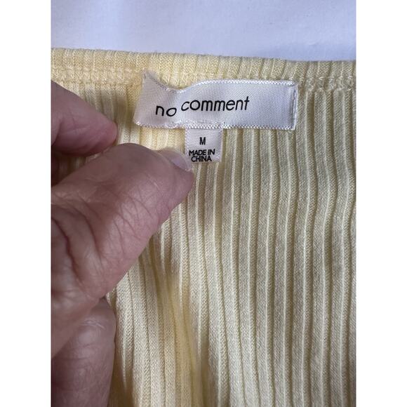 Yellow Jumpsuit Women’s Sz M Stretch Drawstring Waist Sleeveless Beach Cruise - Picture 12 of 14